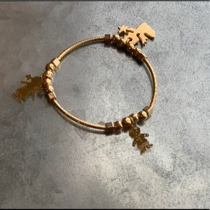 Handmade Gold Plated Bracelet Bead Charm Bracelet
